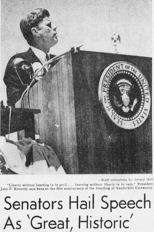 John F. Kennedy visits Nashville